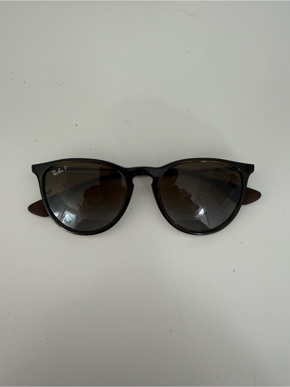 Ray-Ban Brown Tortoiseshell Round Polarized Sunglasses